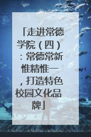 走进常德学院（四）：常德常新 惟精惟一，打造特色校园文化品牌