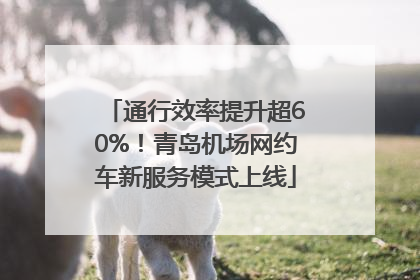 通行效率提升超60%！青岛机场网约车新服务模式上线