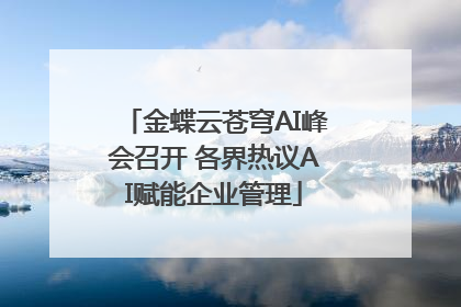 金蝶云苍穹AI峰会召开 各界热议AI赋能企业管理