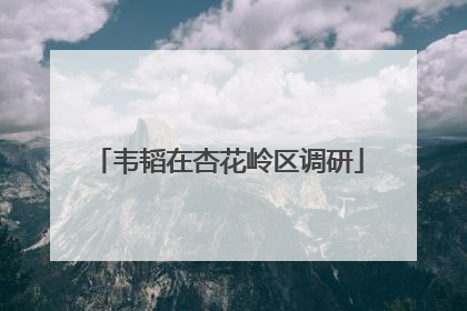 韦韬在杏花岭区调研