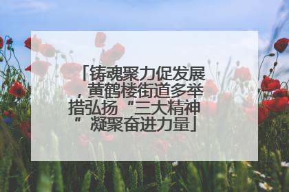 铸魂聚力促发展，黄鹤楼街道多举措弘扬“三大精神”凝聚奋进力量