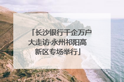 长沙银行千企万户大走访·永州祁阳高新区专场举行