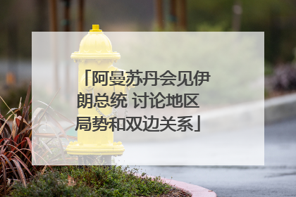 阿曼苏丹会见伊朗总统 讨论地区局势和双边关系