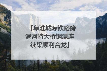 阜淮城际铁路跨涡河特大桥钢混连续梁顺利合龙