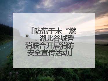 防范于未“燃”，湖北谷城警消联合开展消防安全宣传活动