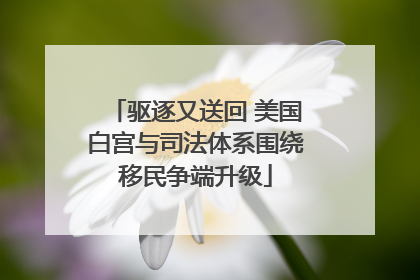 驱逐又送回 美国白宫与司法体系围绕移民争端升级