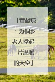黄献琼：为侗乡老人撑起一片温暖的天空