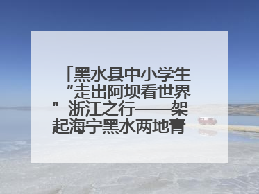 黑水县中小学生“走出阿坝看世界”浙江之行——架起海宁黑水两地青少年交往交流交融新桥梁