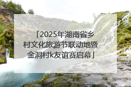 2025年湖南省乡村文化旅游节联动地暨金洞村k友谊赛启幕