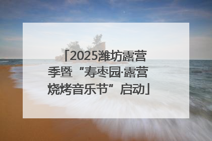 2025潍坊露营季暨“寿枣园·露营烧烤音乐节”启动