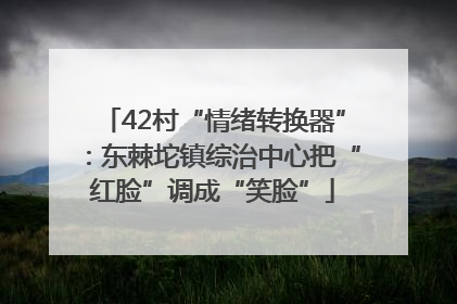 42村“情绪转换器”：东棘坨镇综治中心把“红脸”调成“笑脸”