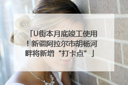 U街本月底竣工使用！新疆阿拉尔市胡杨河畔将新增“打卡点”